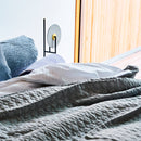 Alma Sengetæppe - Grå el. Sand 260x260