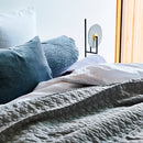 Alma Sengetæppe - Grå el. Sand 280x260