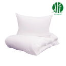 ( 2 Sæt ) Bambus - Hvid Sengelinned 140x200