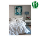 ( 2 Sæt ) Bambus - Hvid Sengelinned 140x200