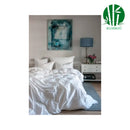 ( 2 Sæt ) Bambus - Hvid Sengelinned 140x220