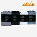 ( 2 Sæt ) Egyptisk Bomuld - Grå/Blå Sengelinned 140x220