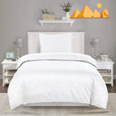 ( 2 Sæt ) Egyptisk Bomuld - Hvid Sengelinned 140x220