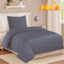 ( 2 Sæt ) Egyptisk Bomuld - Grå/Blå Sengelinned 140x220