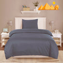 ( 2 Sæt ) Egyptisk Bomuld - Grå/Blå Sengelinned 140x220