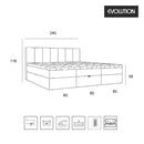 Evolution Family Bed Opbevaringsseng 240x200
