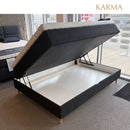 Karma Classic Opbevaringsseng m/ Ben og Puder 140x200