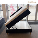 Karma Classic Opbevaringsseng m/ Ben og Puder 140x200