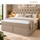 Karma Lux Høj Opbevaringsseng 180x200