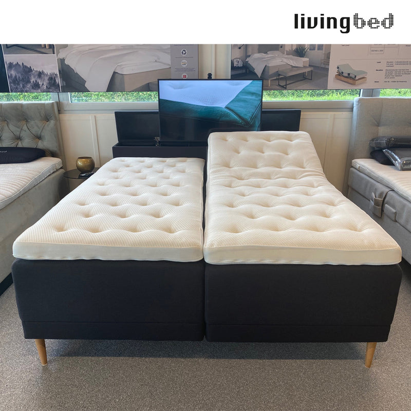 Livingbed Lux DF Box Elevationsseng m/ Ben og TV-Fodgavl 180x200