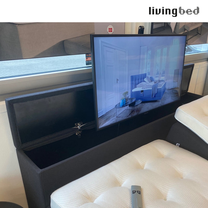 Livingbed Lux DF Box Elevationsseng m/ Ben og TV-Fodgavl 180x200