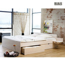 Messina Hvid Skuffeseng m/ Madras og Bund 180x200