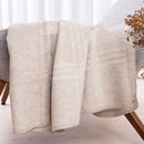 Nora Uld Plaid Lysegrå 130x190