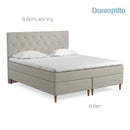 Dunlopillo Rundt Sort Stålben 20 cm