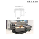 Hovden BED-inside 140 Sovesofa m/ chaiselong