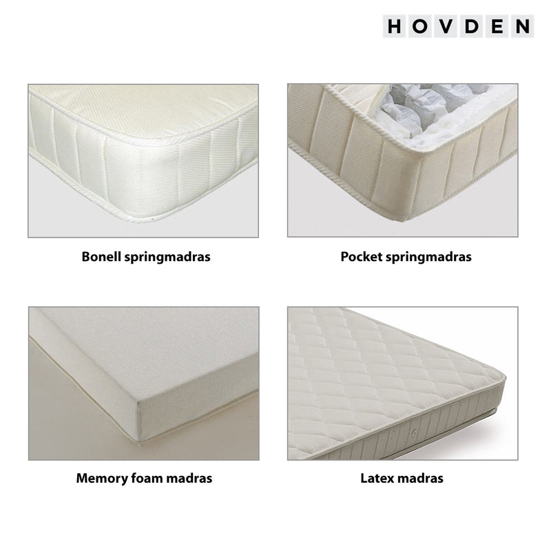 Hovden BED-inside 140 Sovesofa m/ chaiselong