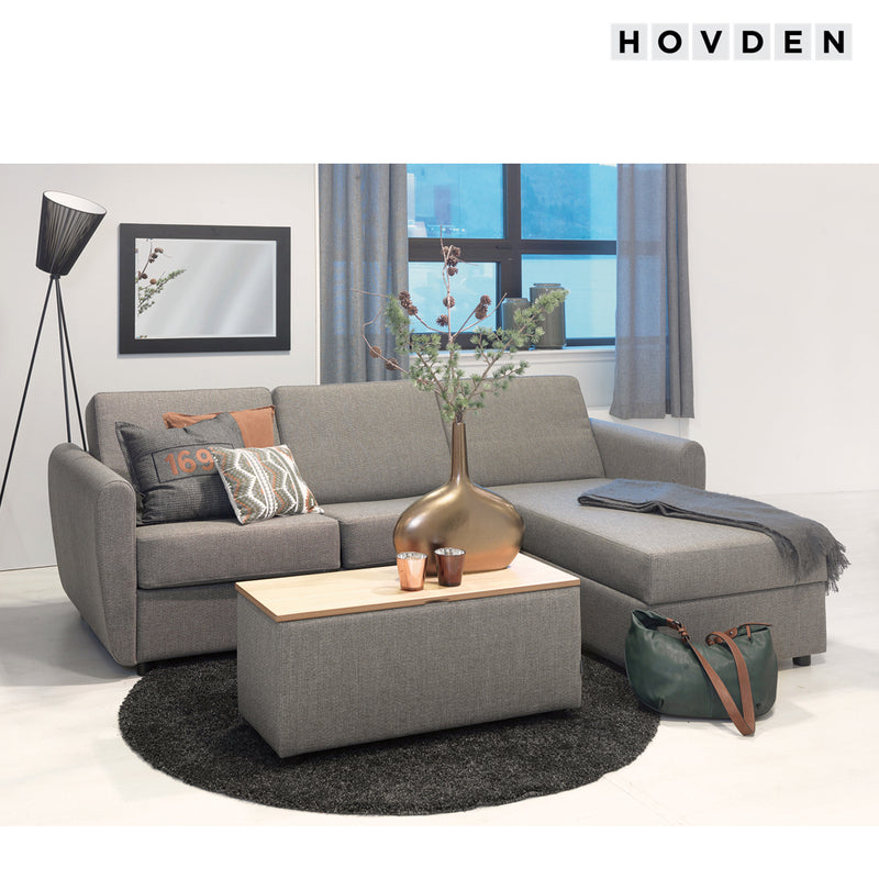 Hovden BED-inside 160 Sovesofa m/ chaiselong
