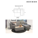 Hovden BED-inside 160 Sovesofa m/ chaiselong