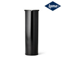 Lama Rundt Sort Stålben 10, 20 cm