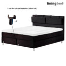 Livingbed rundt Alu ben 10, 19, 23 cm