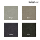 Livingbed Lux - Fløjl Chesterfield Hovedgavl