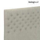 Livingbed Lux - Fløjl Chesterfield Hovedgavl