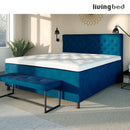 Livingbed Lux - Velour Chesterfield Hovedgavl