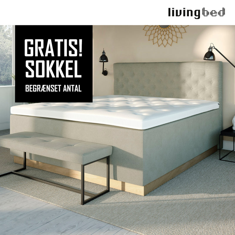 Livingbed Lux Full Cover Kontinental m/ Sokkel 180x200