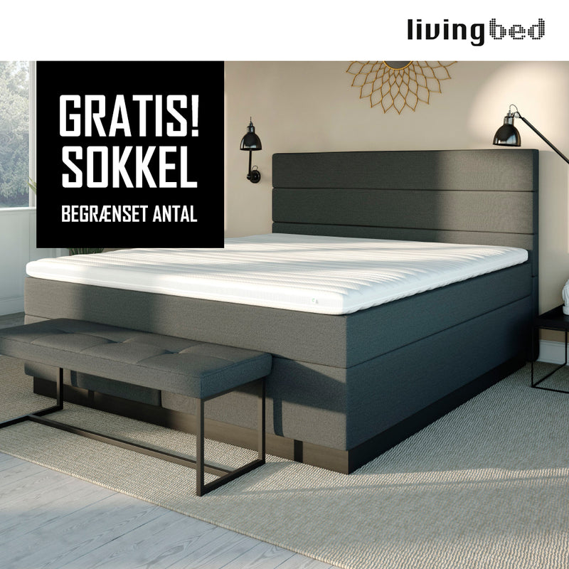 Livingbed Lux Kontinental m/ Sokkel 180x200
