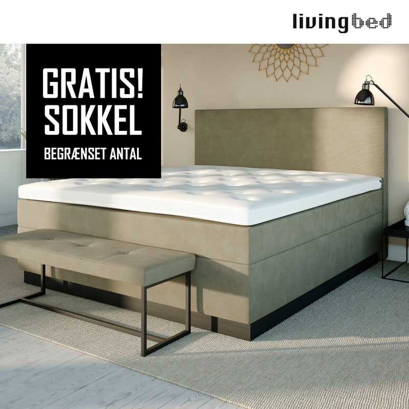 Livingbed Lux Sandwich Kontinental m/ Sokkel 180x200