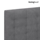 Livingbed Lux - Velour Trenset Hovedgavl