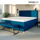 Livingbed Lux - Velour Trenset Hovedgavl