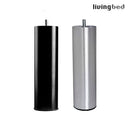 Livingbed rundt Alu ben 10, 19, 23 cm