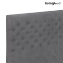 Livingbed Lux - Velour Chesterfield Hovedgavl