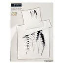 ( 2 Sæt ) Yes - Hvid m/ Fjer Sengelinned 140x200